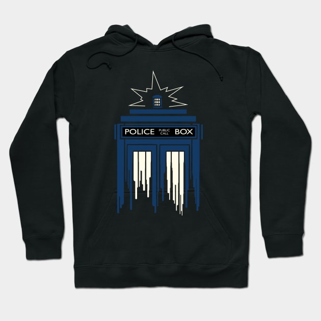 Melting T.A.R.D.I.S. Hoodie by Hillier